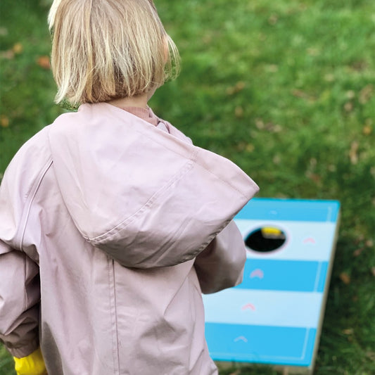 Joc 2 în 1, Cornhole-Joc de aruncat la țintă și Fast Sling Puck-Joc de societate, Small Foot, 5 ani+