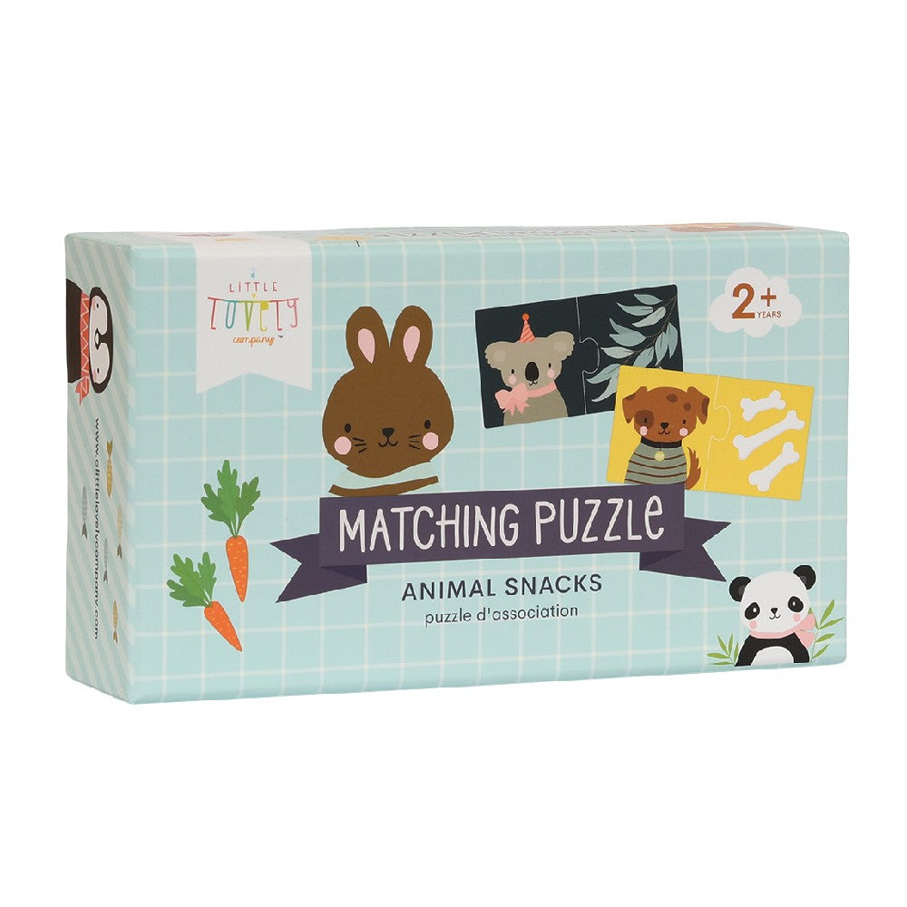 Joc Puzzle, Numărăm cu animalele, A Little Lovely Company, 20 piese, 2 ani+