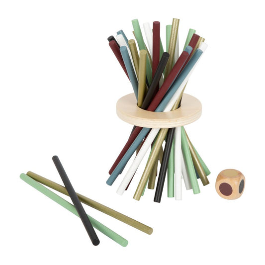 Joc de Îndemânare pentru Toată Familia, Mikado Vertical din Lemn, Gold Edition, Small Foot