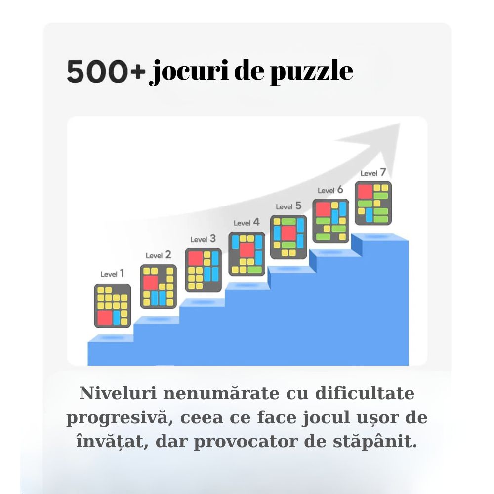 Joc de puzzle electronic de strategie și logică, Super Slide, GiiKER, 6 ani+