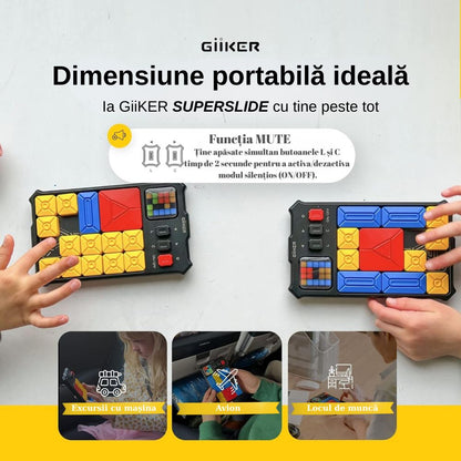Joc de puzzle electronic de strategie și logică, Super Slide, GiiKER, 6 ani+