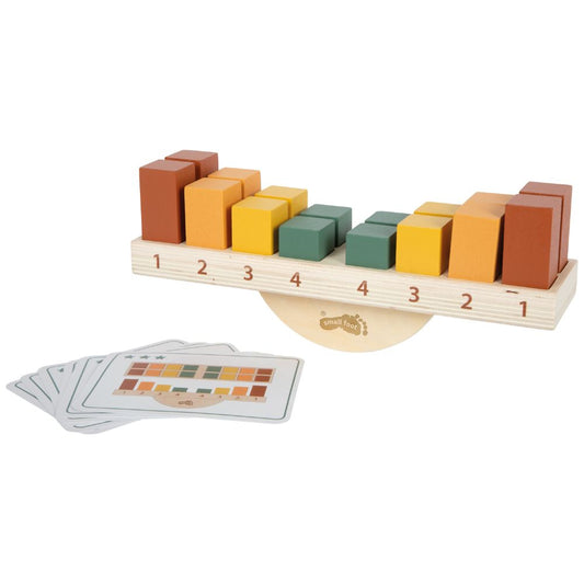 Joc educativ de echilibru Montessori din lemn FSC®, 16 piese, Small Foot, 3 ani+