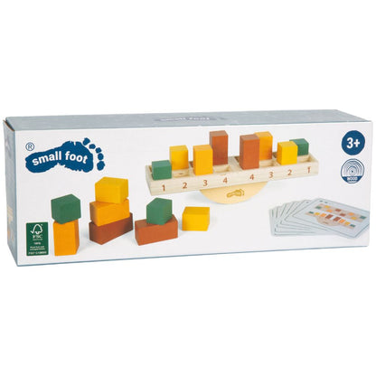 Joc educativ de echilibru Montessori din lemn FSC®, 16 piese, Small Foot, 3 ani+