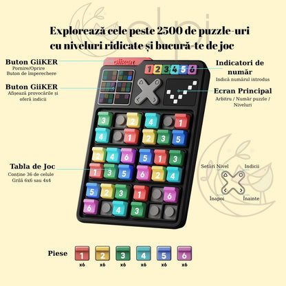 Joc electronic de strategie și logică, Smart Sudoku, GiiKER, 4 ani+