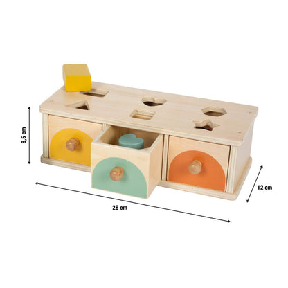 Joc Montessori de sortare din lemn FSC®, Small Foot, 12 luni+