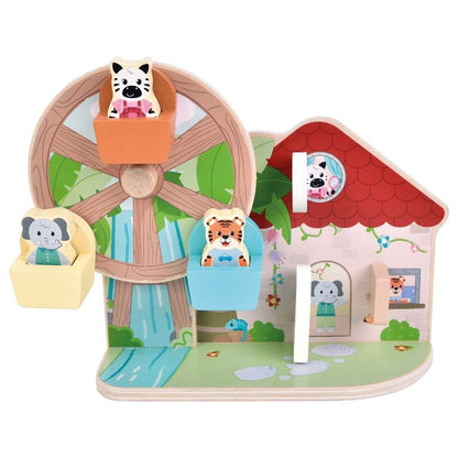 Jucărie de motricitate pentru copii din lemn FSC®,Jungle Friends, Small Foot,  12 luni+