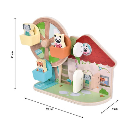 Jucărie de motricitate pentru copii din lemn FSC®,Jungle Friends, Small Foot,  12 luni+