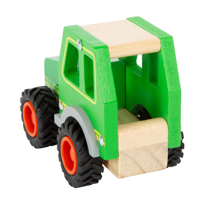 Jucărie din lemn, Tractor Small Foot, Verde, 18 luni+