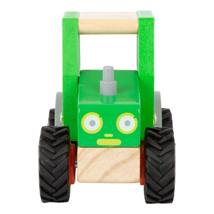 Jucărie din lemn, Tractor Small Foot, Verde, 18 luni+