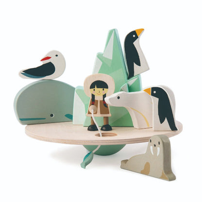 Jucărie echilibru, Aisberg plutitor - Cercul Polar, Tender Leaf, 9 piese, 3 ani+