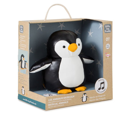 Jucărie muzicală pentru copii, Pinguinul Martin, Little Big Friends, 0 luni+