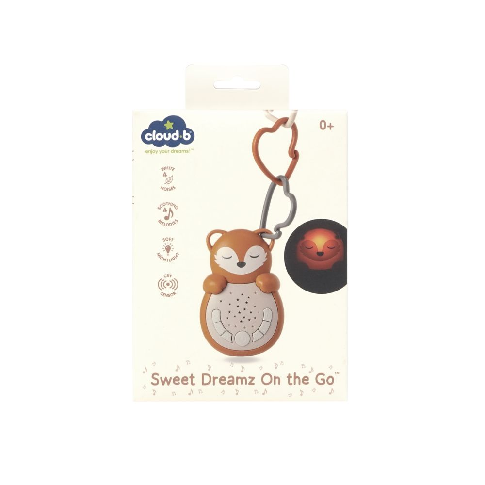 Jucărie pentru leagăn și cărucior cu melodii, Sweet Dreamz On the Go™ - Vulpe, Cloud B