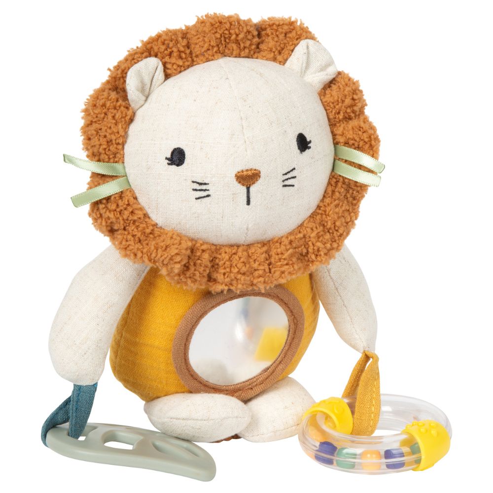 Jucărie senzorială bebeluși cu agățătoare, Little Lion, Small Foot,0 luni+
