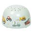 Lampă cu proiector multicolor, Vehicule, A Little Lovely Company, 3 ani+