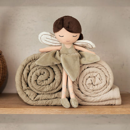 Păpușă textilă, Jucărie de pluș – Zâna Livia, Jollein, 32 cm, 0 luni+
