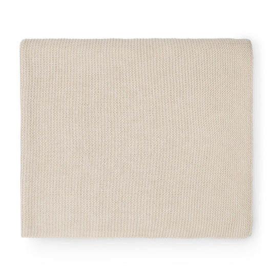 Pătură tricotată pentru bebeluși, Basic Knit Nougat, Jollein, 75x100 cm