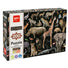 Puzzle-Animalele pe cale de dispariție, Savana, 200 piese, 100x30 cm, APLI, 6 ani+