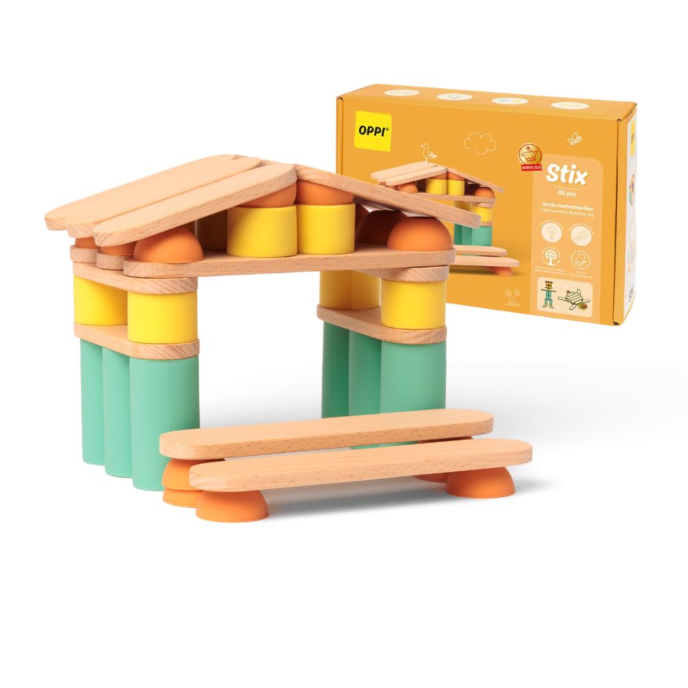 Joc de construcție, Stix, OPPI, 60 piese, 2 ani+