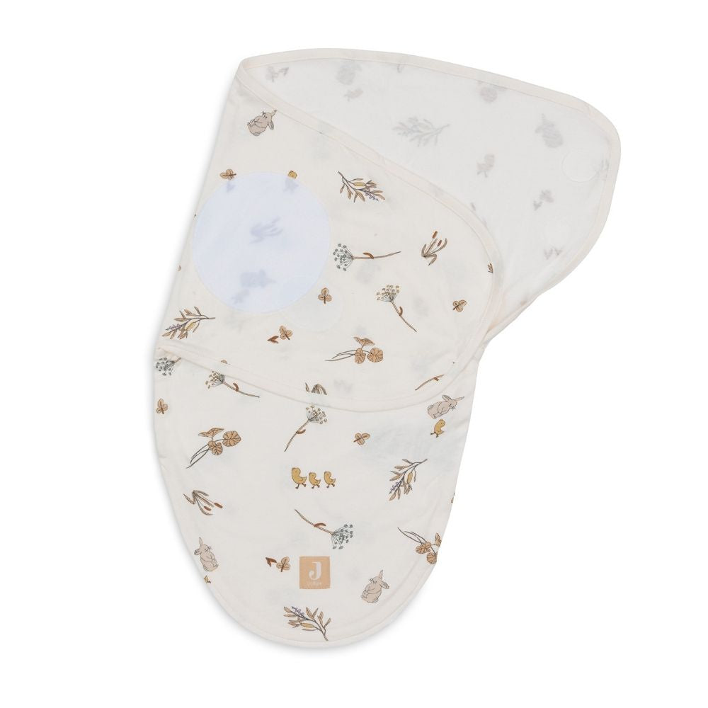 Sac de dormit - sistem de înfășat bebeluși, Riverside, Jollein, Ivory, OEKO-TEX, 0-3 luni