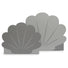 Set 2 cutii depozitare, Shell Grey, Jollein, Gri