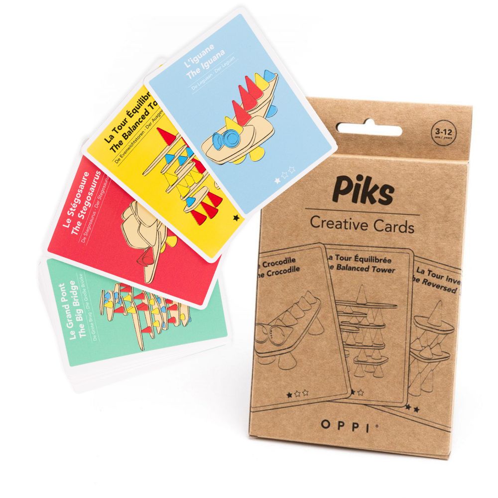 Set 24 carduri creative Piks, OPPI, 3 ani+