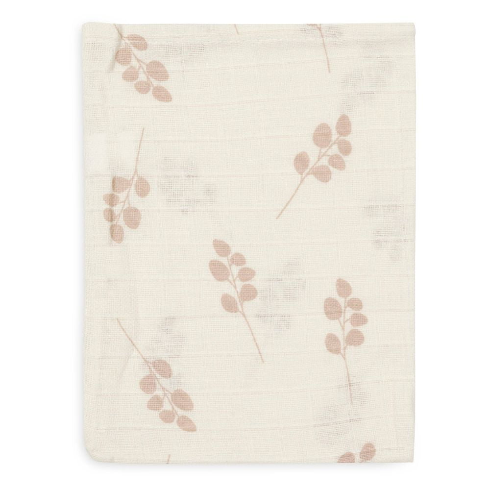 Set 3 museline din bumbac tip batistă de baie, Twig, Wild Rose, Jollein, 20x15 cm