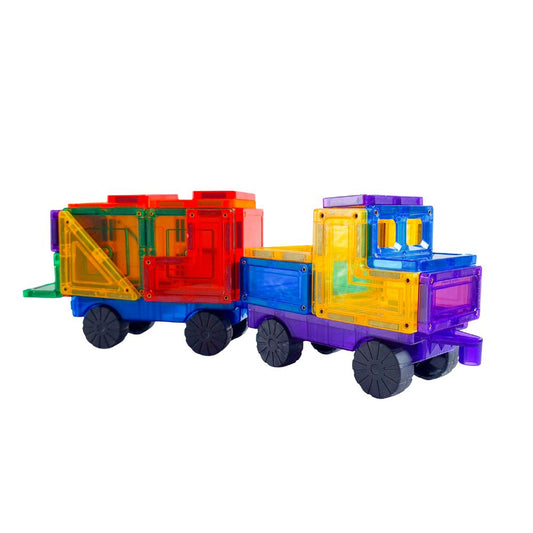 Set construcție cu plăci magnetice, Car Expansion Pack, Learn & Grow, 28 piese, 3 ani+