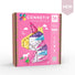 Set de construcție magnetic, Glitter Unicorn Pack, Connetix Tiles, 56 piese, 3 ani+