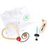 Set de joacă de doctor, Halat cu accesorii din lemn, Small Foot, 4 piese, 3 ani+