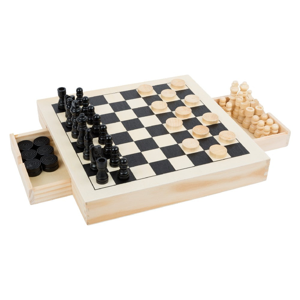 Set de jocuri Morris, Șah, Jocul de Dame, Moara, Small Foot, 6 ani+