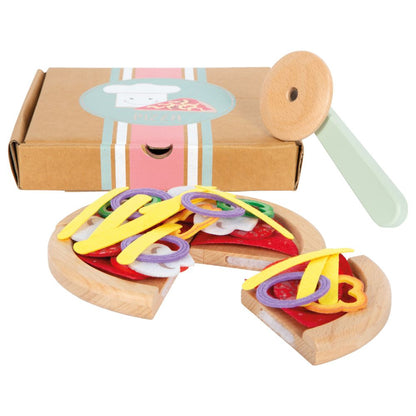 Set de Pizza din Lemn pentru Copii, Joc de rol educativ, Small Foot, 3 ani+
