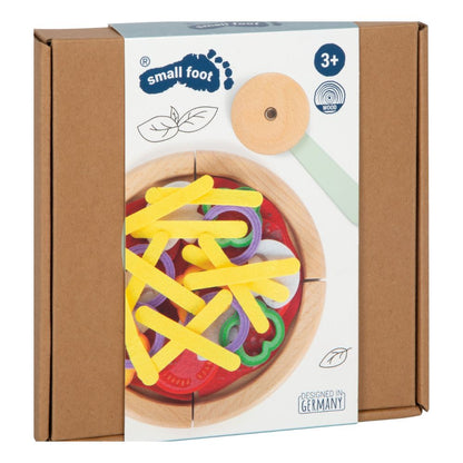 Set de Pizza din Lemn pentru Copii, Joc de rol educativ, Small Foot, 3 ani+