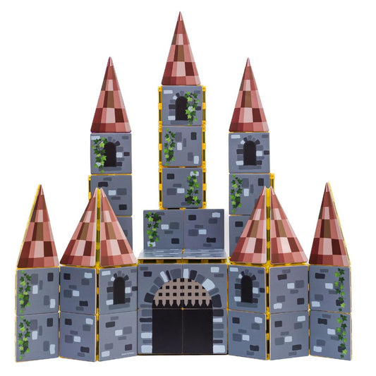 Set magnetic, Piese Toppers Castel Pack, Learn & Grow, 40 piese, 3 ani+