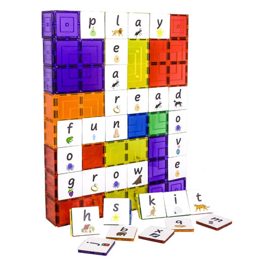 Set magnetic, Piese Toppers Alfabet Lower Case Pack, Learn & Grow, 40 piese, 3 ani+