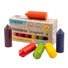 Set 12 Creioane colorate din ceară naturală de albine, JUNIOR, Medenka, 12 luni+