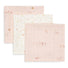 Set 3 museline din bumbac tip batistă, Pretty Picnic, Jollein, 31x31 cm, OEKO-TEX