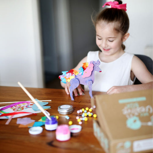 Set Creativ Unicorn, 3 Activități STEAM, My Creative Box, 4 ani+