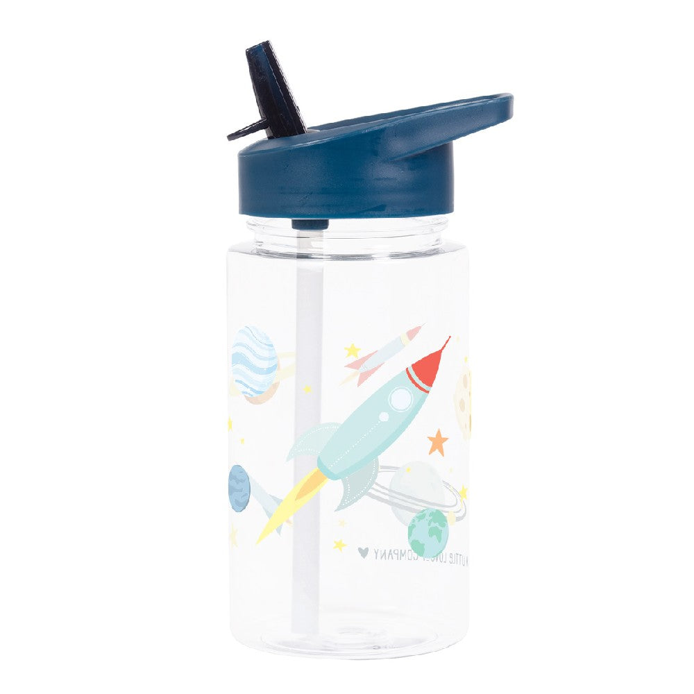 Sticlă de apă copii, Space, A Litlle Lovely Company, 450 ml,  6 luni+
