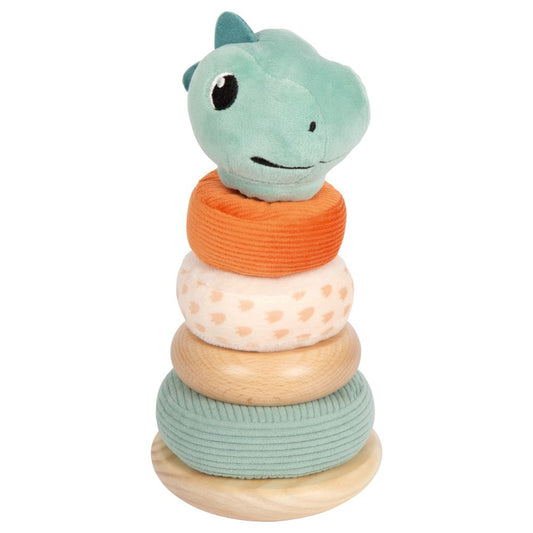 Turn de stivuire din lemn, Small Foot, Dino, 12 luni+