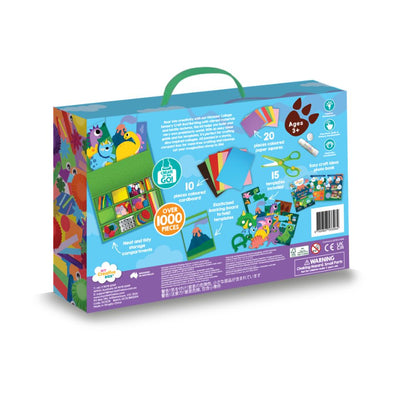 Set Creativ, Kit craft Colaj Dinozauri, My Creative Box, 3 ani+