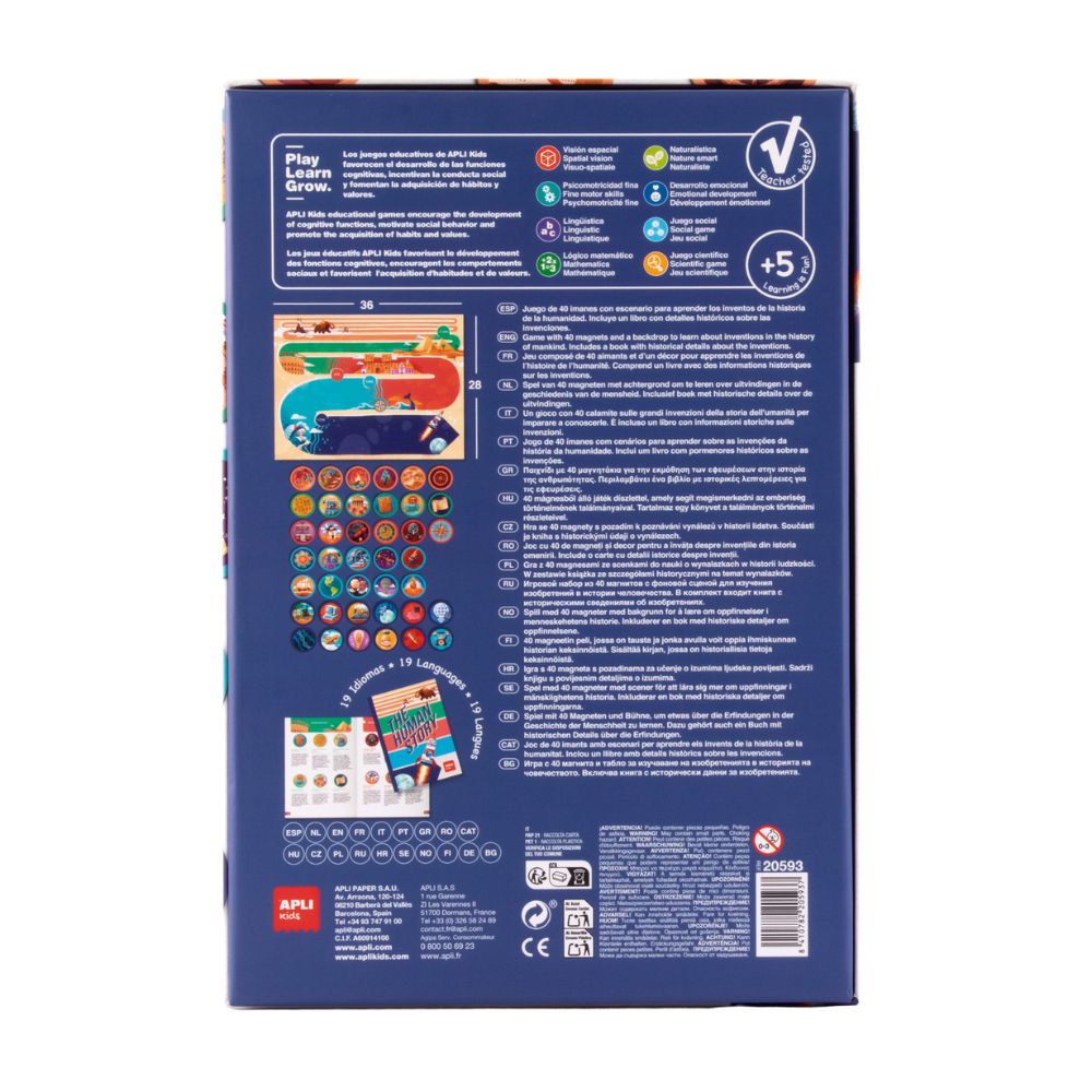 Joc magnetic pentru copii cu cronologia istoriei