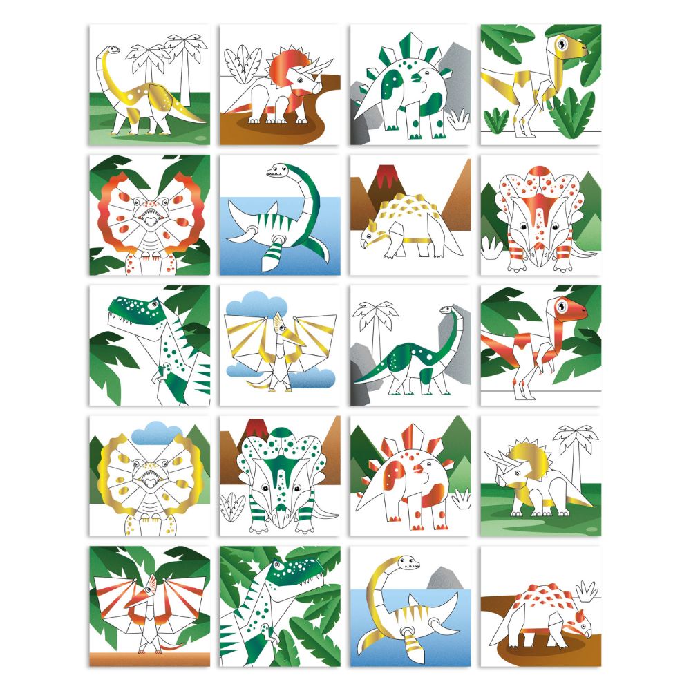Desene cu dinozauri de colorat pentru copii
