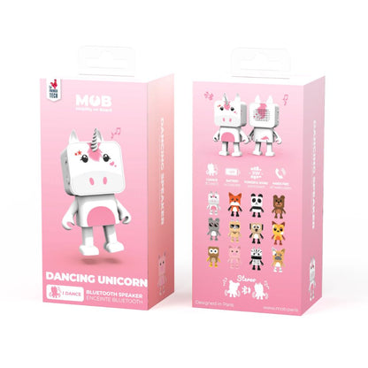 Boxă Bluetooth portabilă copii, Dancing animal-Unicorn, MOB, 9.3cm x 6.6cm x 4.2cm, 3 ani+