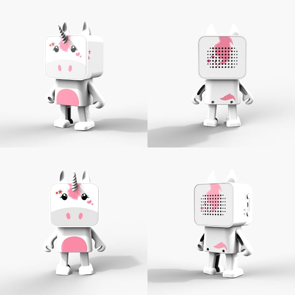 Boxă Bluetooth portabilă copii, Dancing animal-Unicorn, MOB, 9.3cm x 6.6cm x 4.2cm, 3 ani+