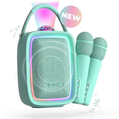 Set Karaoke Boxă cu 2 Microfoane Singy Party, MOB Paris, Blue