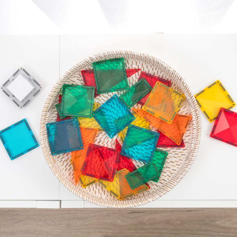 CONNETIX Tiles Light Rocket Pack cu 30 de piese seturi magnetice copii