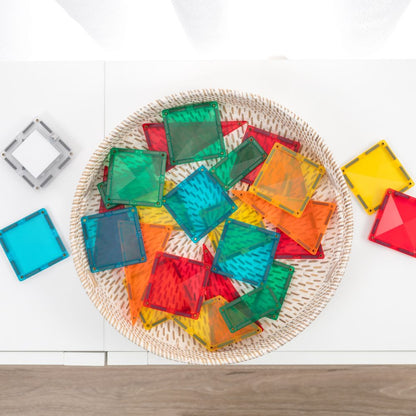 CONNETIX Tiles Light Rocket Pack cu 30 de piese seturi magnetice copii