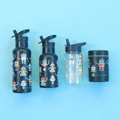 Recipient termos inox 300ml școală, Roboți, A Little Lovely Company