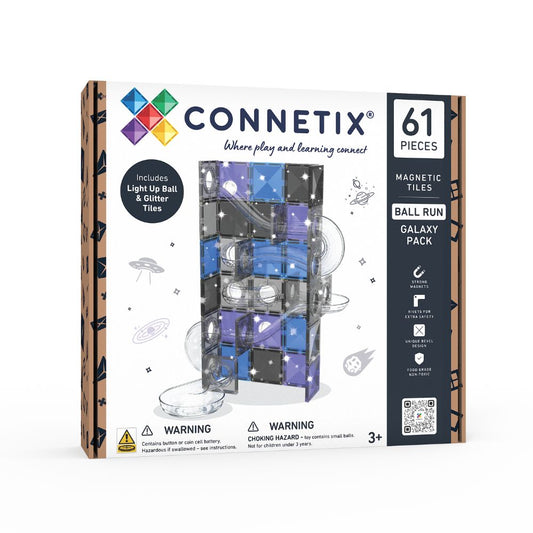CONNETIX Tiles Ball Run Galaxy Pack cu 61 de piese