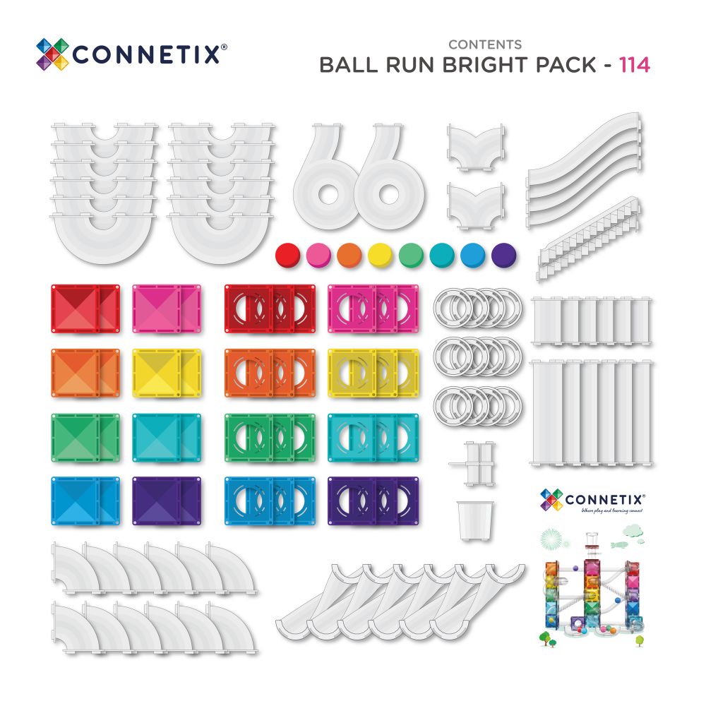 connetix tiles piese set 114 bright